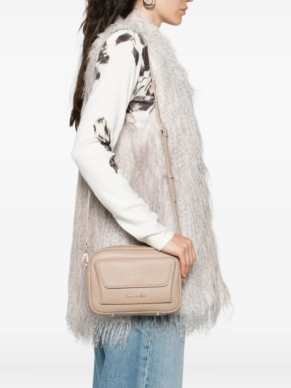 Braccialini Jinny Cross Body Bag In Neutral