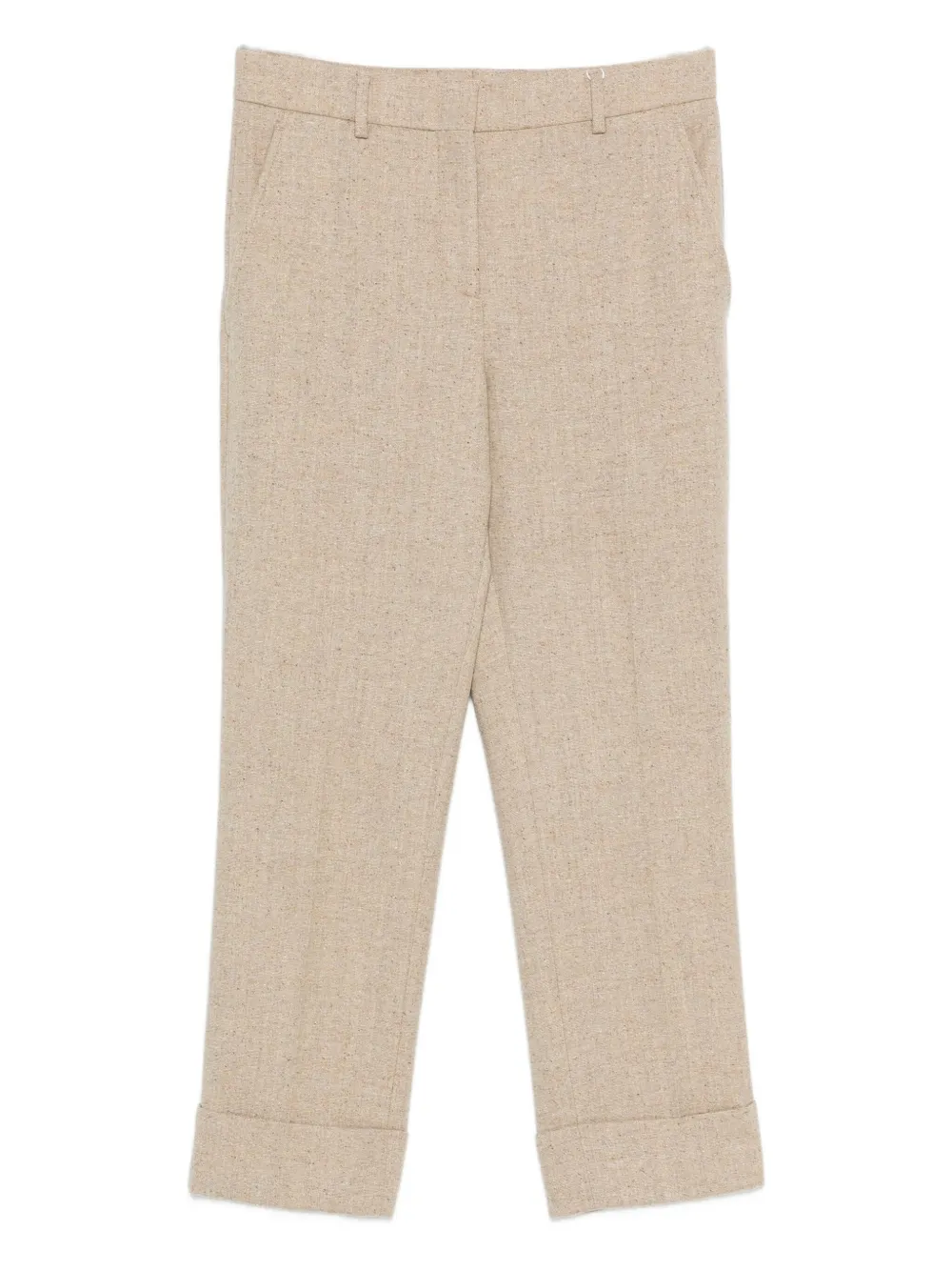 Incotex Concealed-fastening Trousers In Neutral