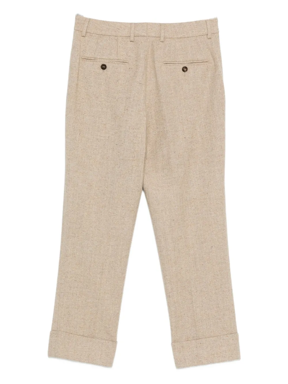 Incotex Concealed-fastening Trousers In Neutral