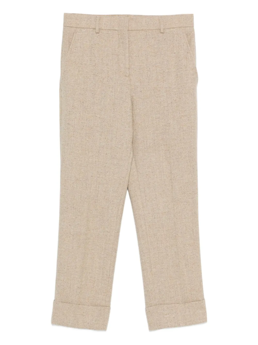 Incotex concealed-fastening trousers | Neutrals | Image 1