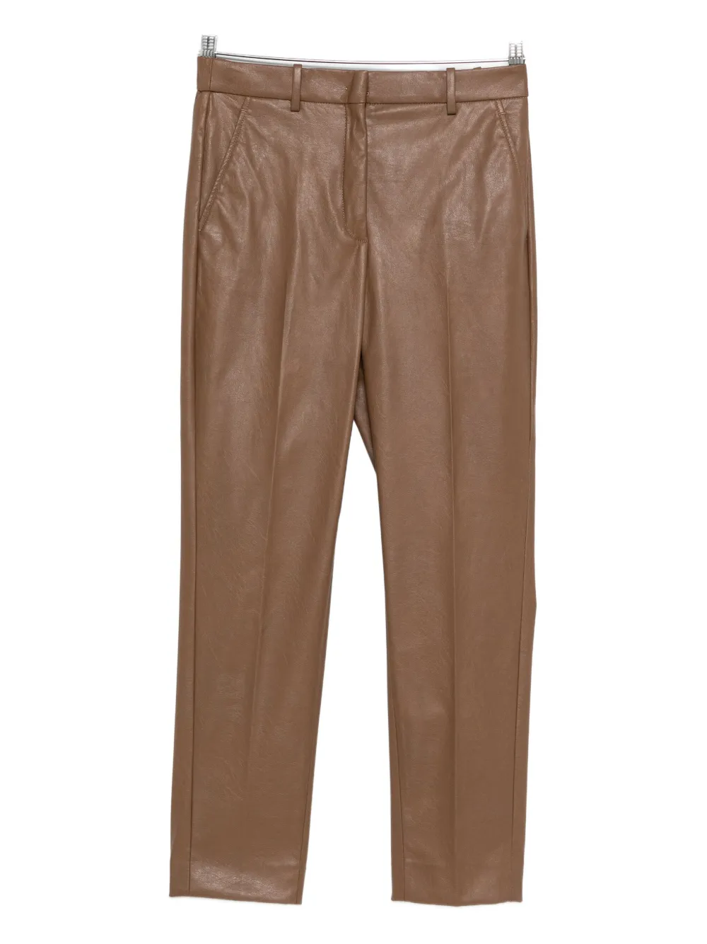 Incotex Concealed-fastening Trousers In Brown