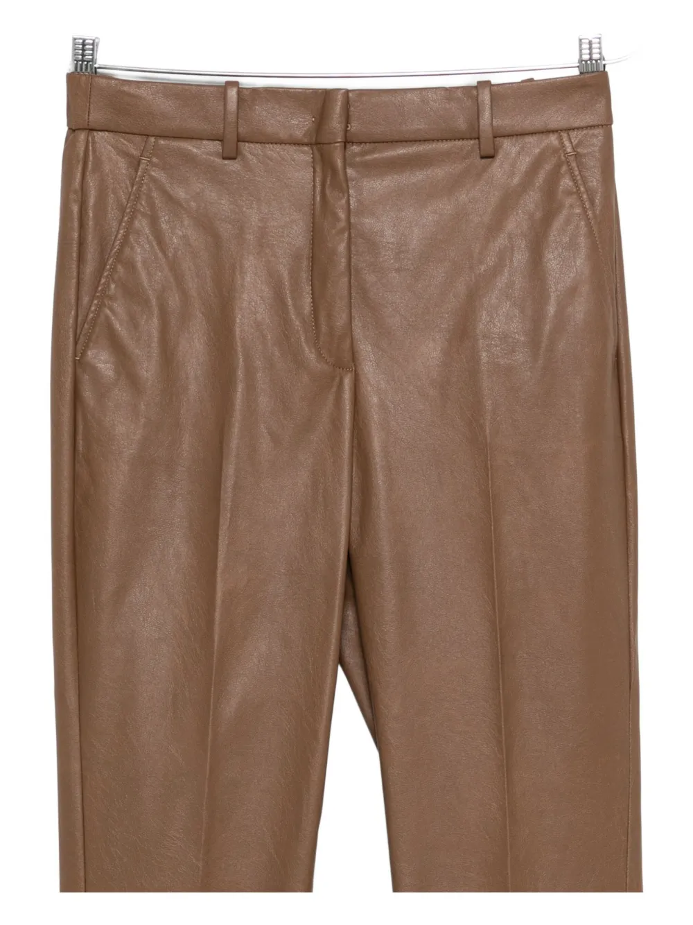 Incotex Concealed-fastening Trousers In Brown