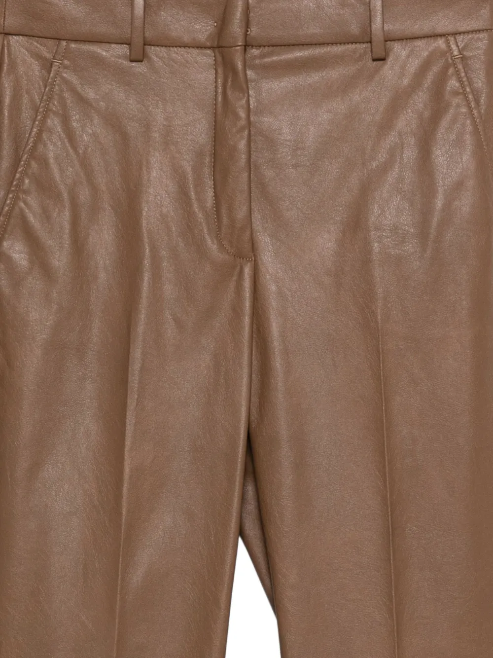 Incotex Broek met verborgen sluiting Bruin