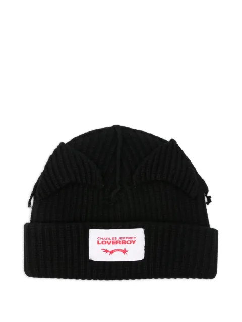 Charles Jeffrey Loverboy gorro tejido de canalé