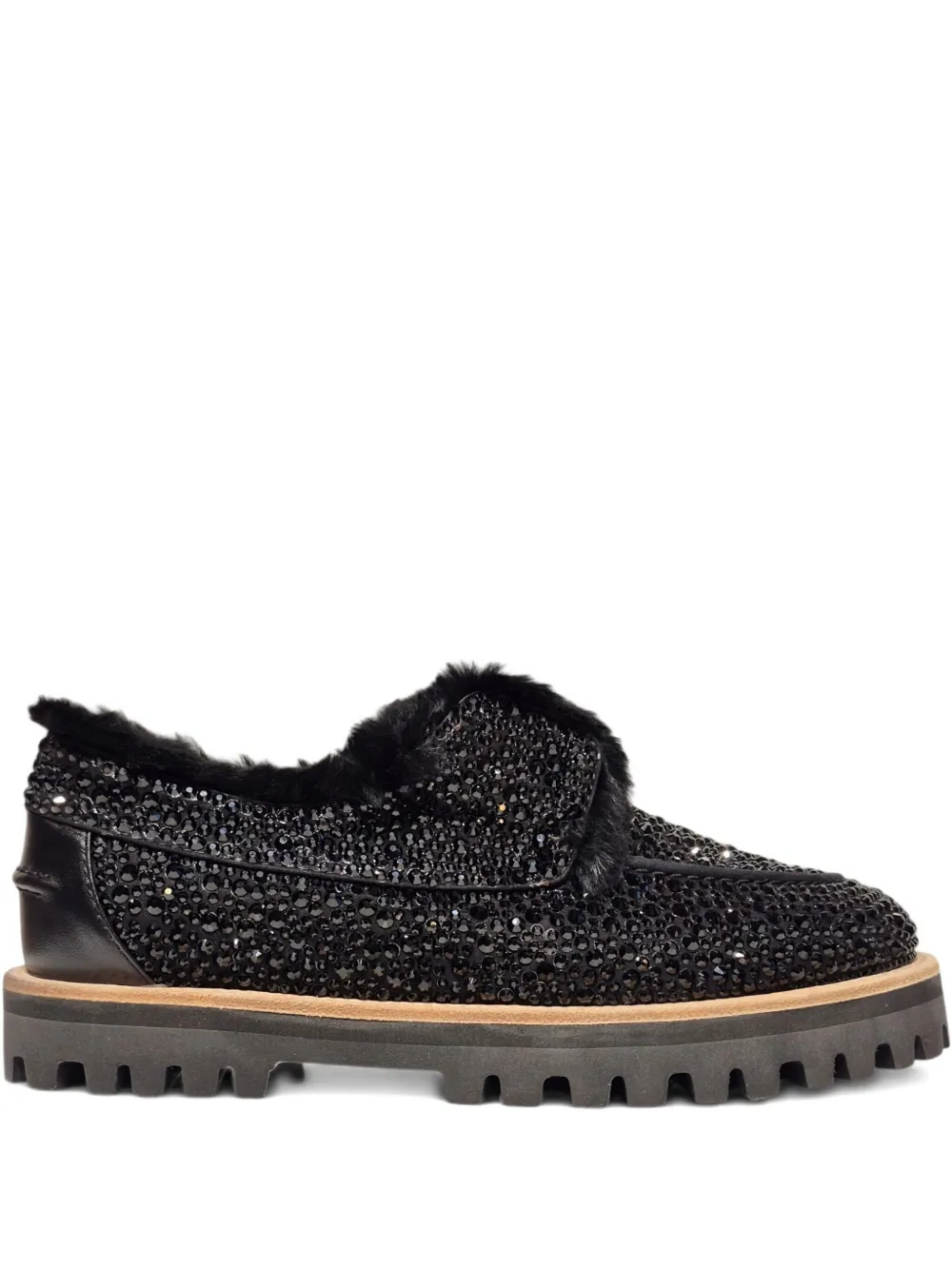 Le Silla Yacht Loafers In Black