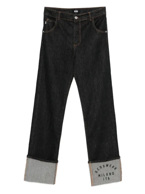 GCDS cuffed-hem jeans