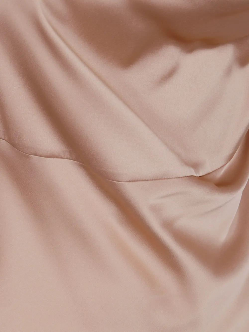 D.Exterior Jurk met spaghettibandjes en gedrapeerde hals Beige