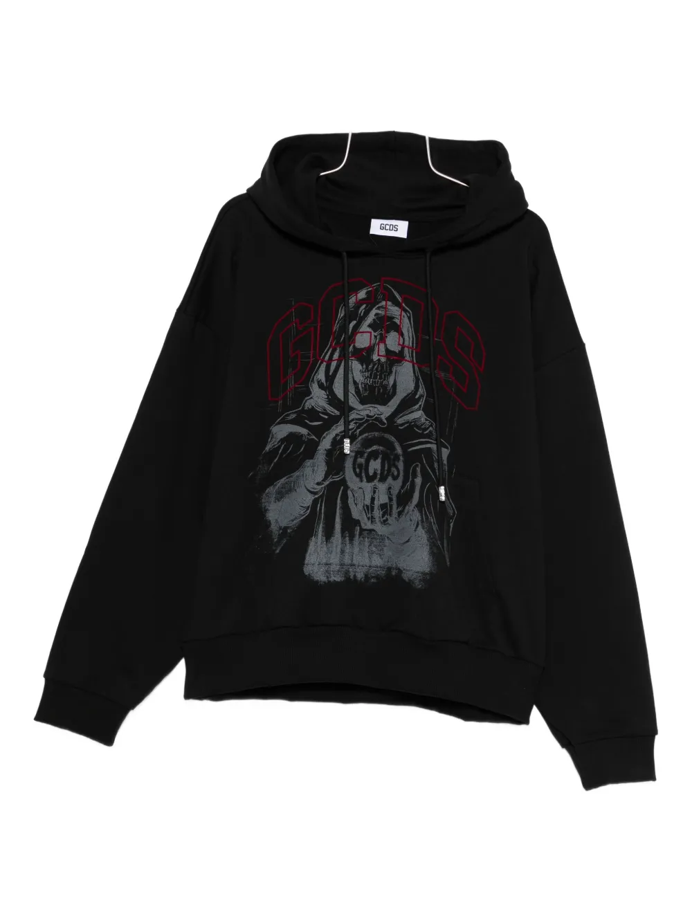 GCDS graphic-print hoodie - ブラック GCDS graphic-print hoodie - ブラック