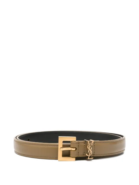 Saint Laurent Cassandre-plaque belt
