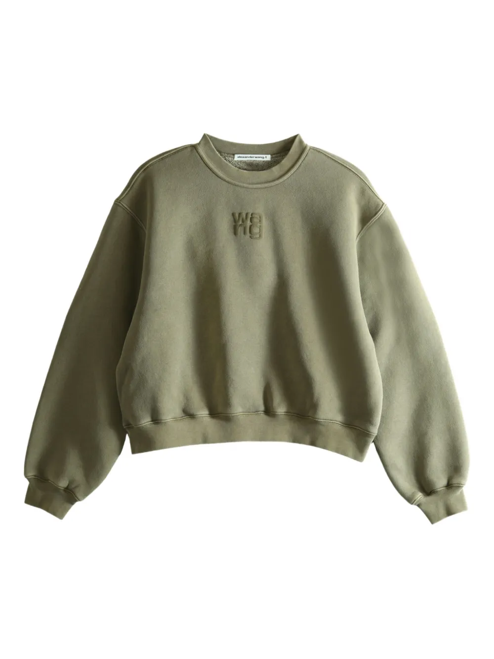 Alexander Wang Embossed Sweatshirt In Green