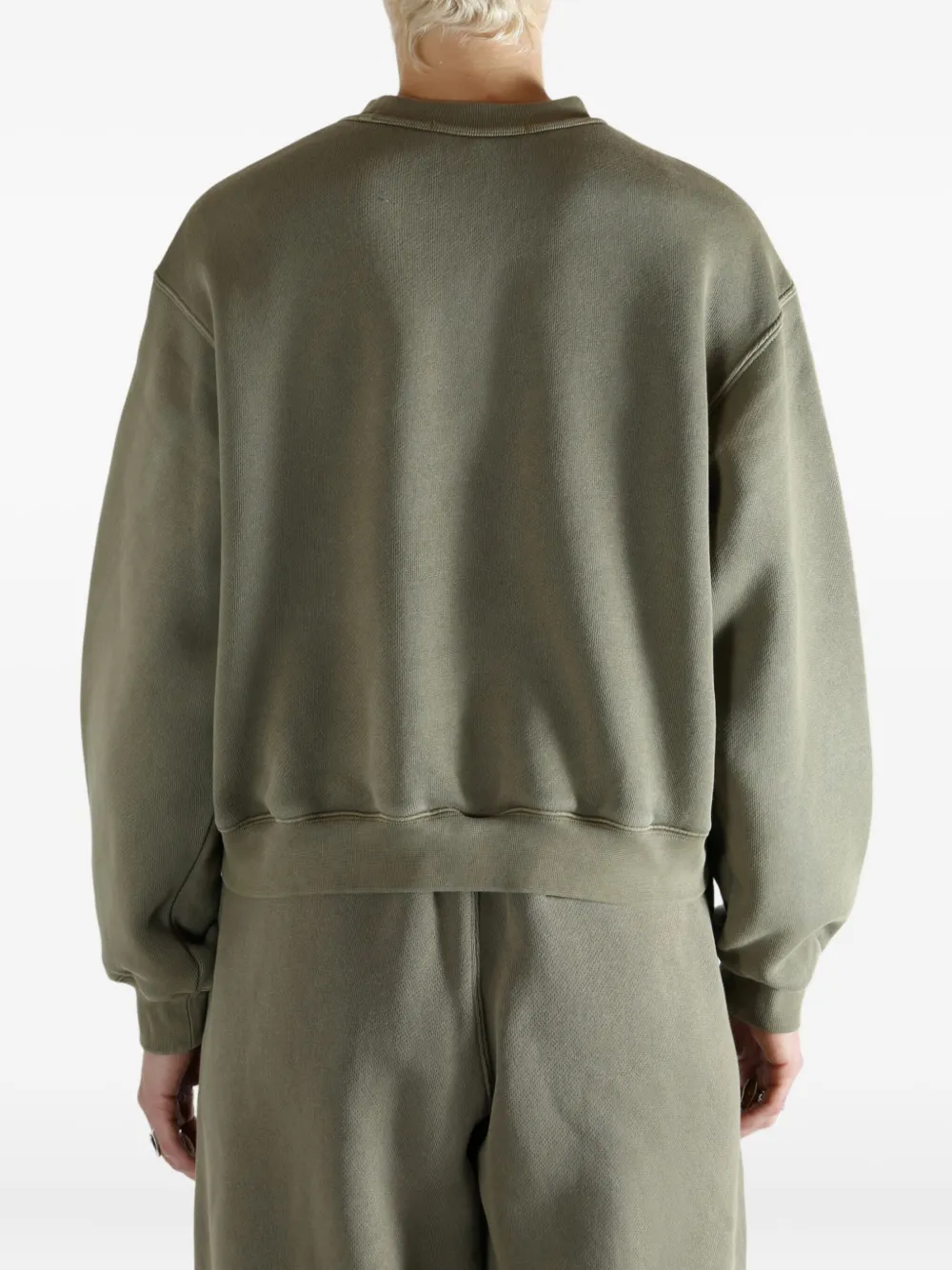 Alexander Wang Embossed Sweatshirt In Green