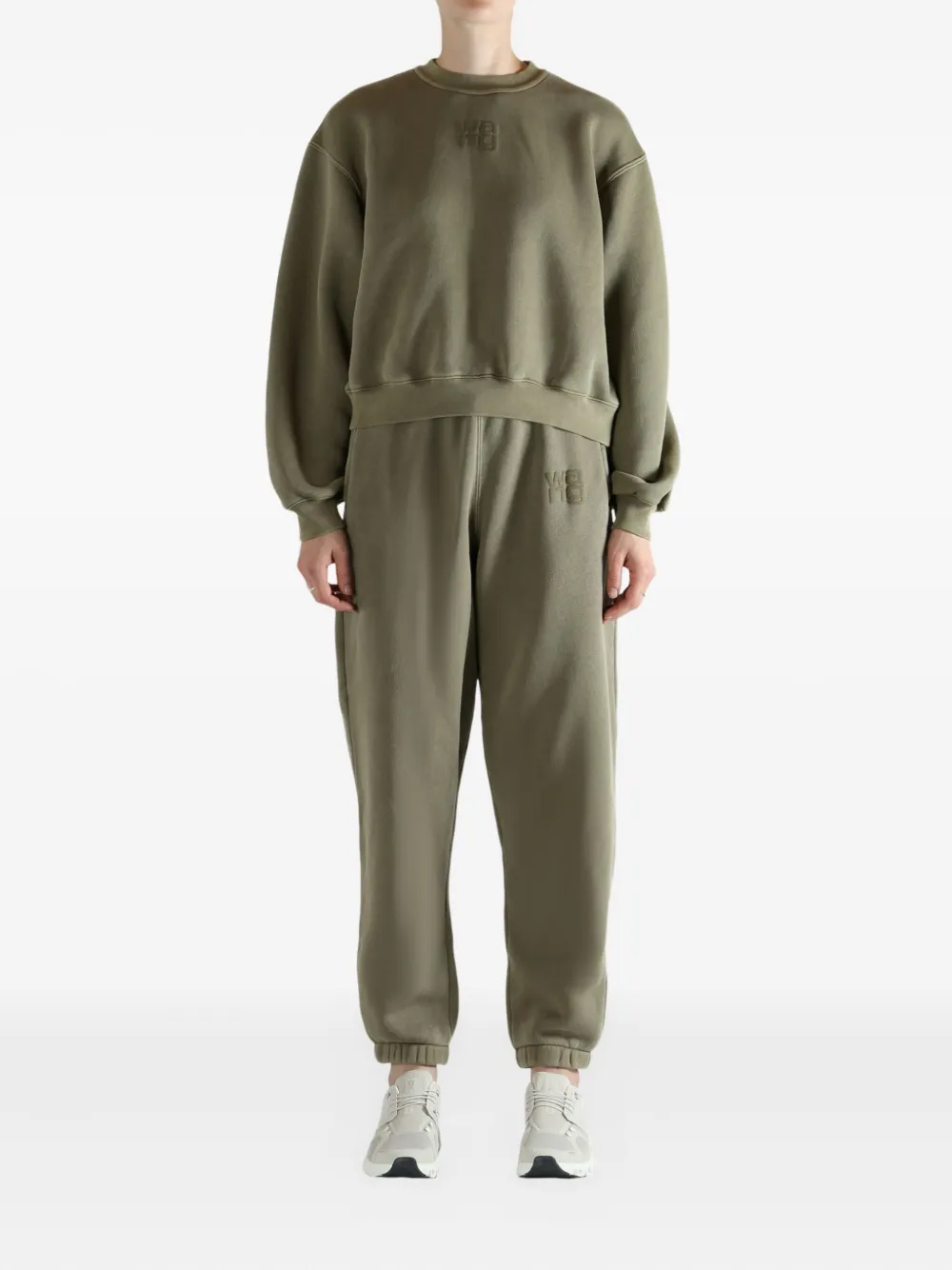 Alexander Wang Embossed Sweatshirt In Green