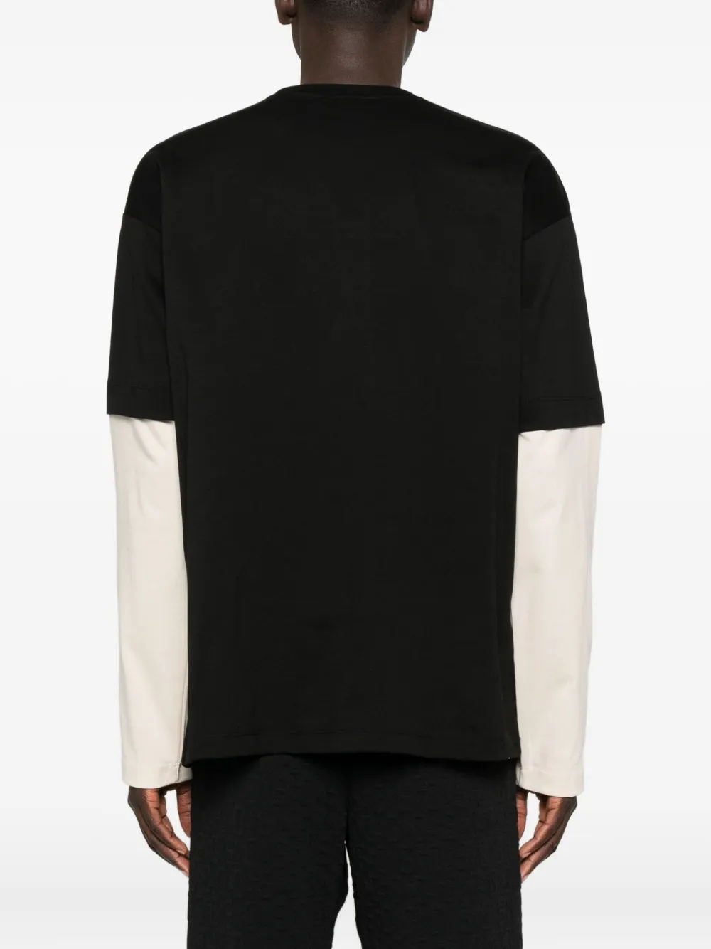 GCDS T-shirt met logoprint en lange mouwen Zwart