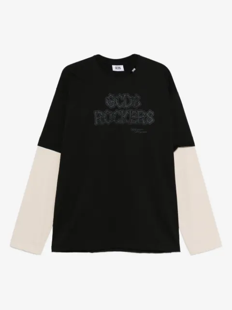 GCDS long-sleeve logo-print t-shirt