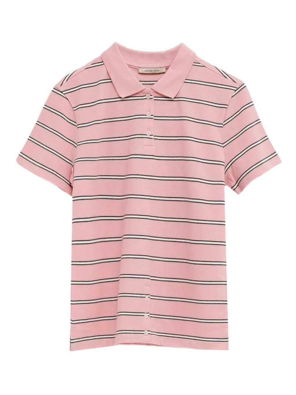 Paloma Wool playera tipo polo a rayas | rosado | Image 1