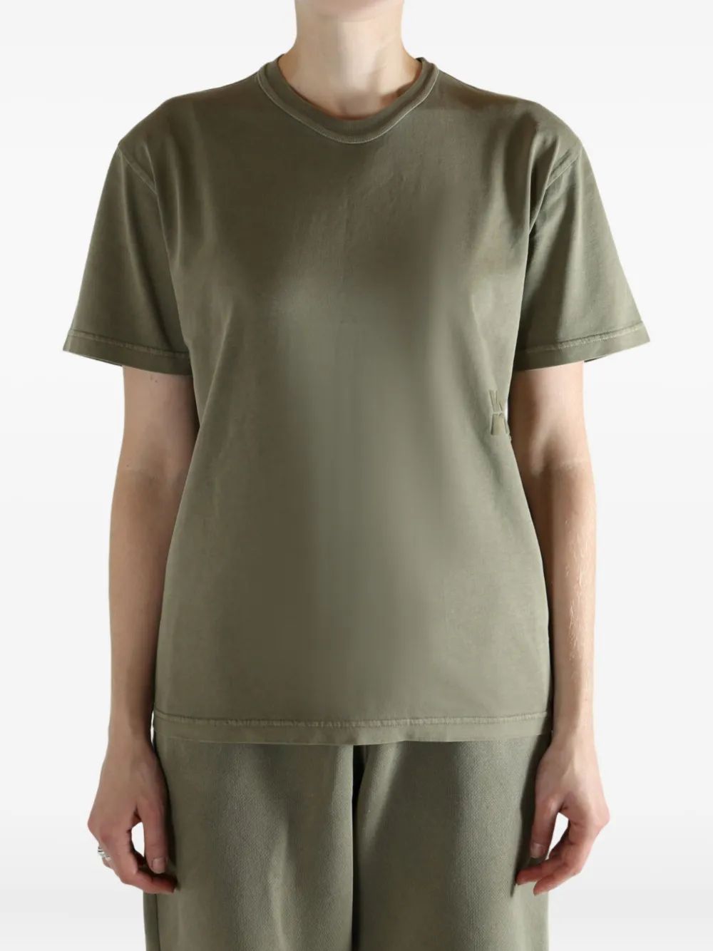Alexander Wang Embossed T-shirt In Green