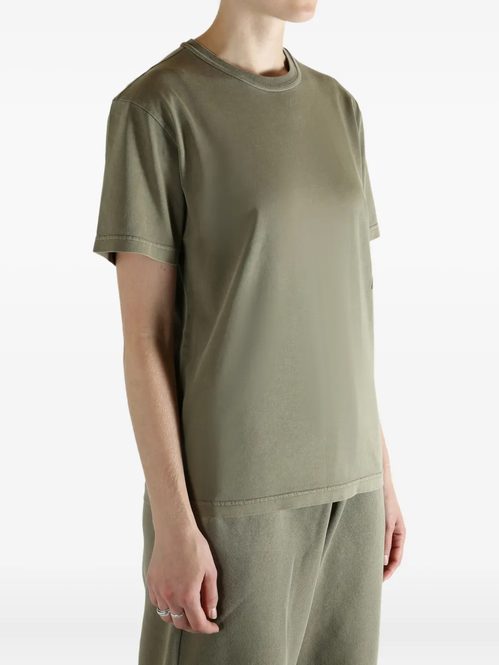 Alexander Wang Embossed T-shirt In Green
