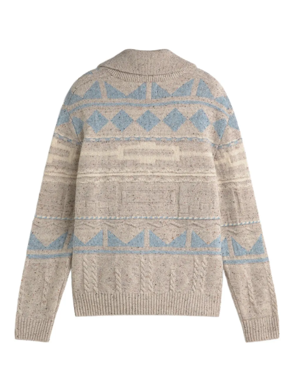 NN07 Trui met halve rits - Beige