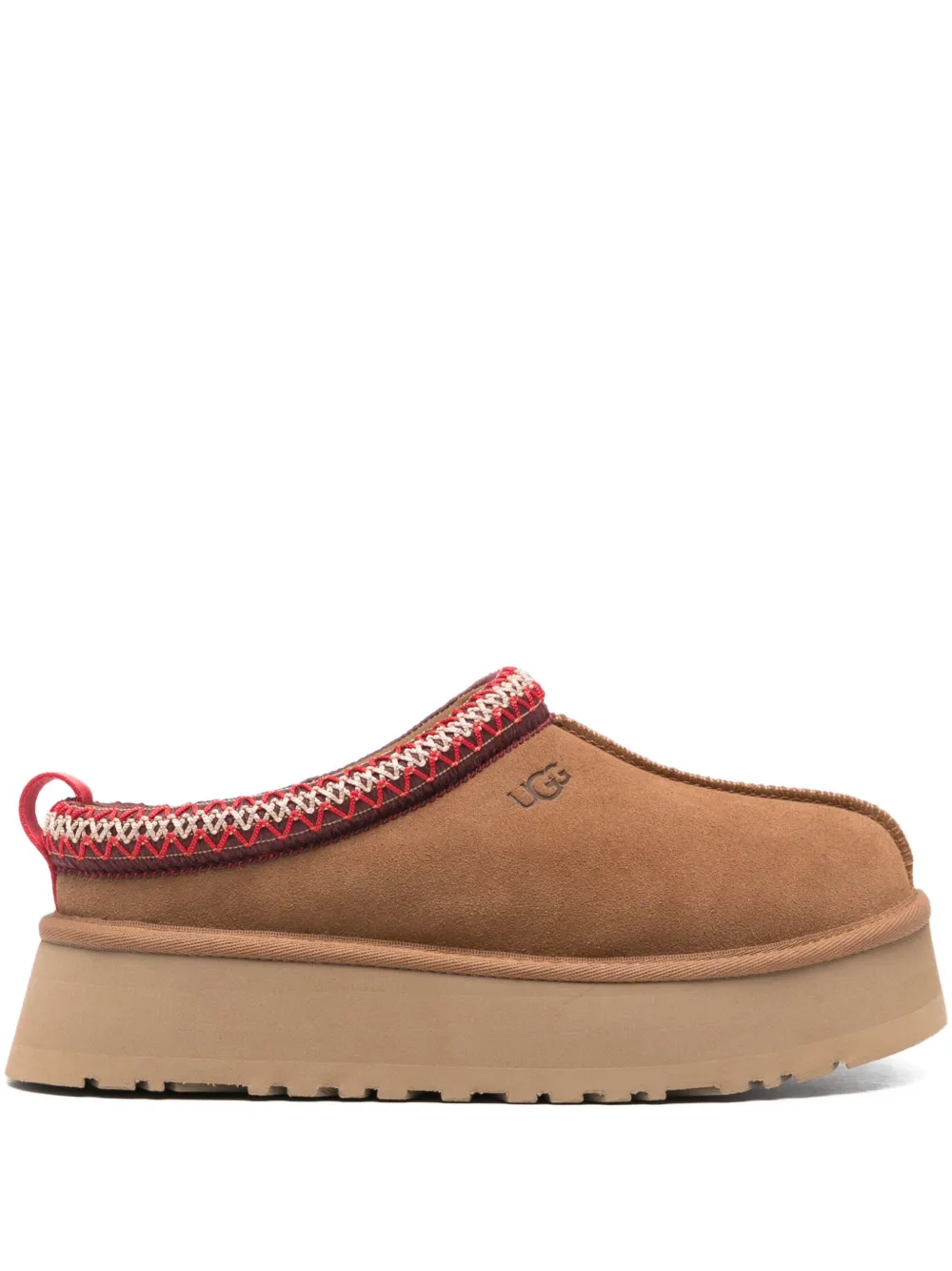 Ugg Tazz Chestnut Suede Slipper In Brown