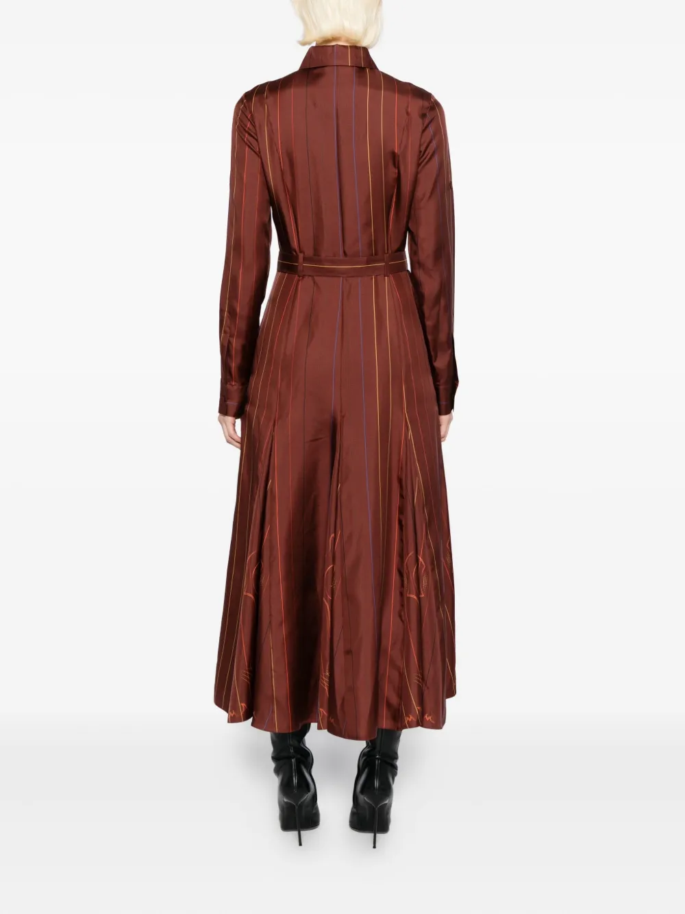 Gabriela Hearst Galway jurk Bruin