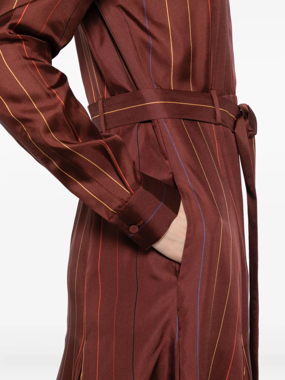 Gabriela Hearst Galway jurk Bruin