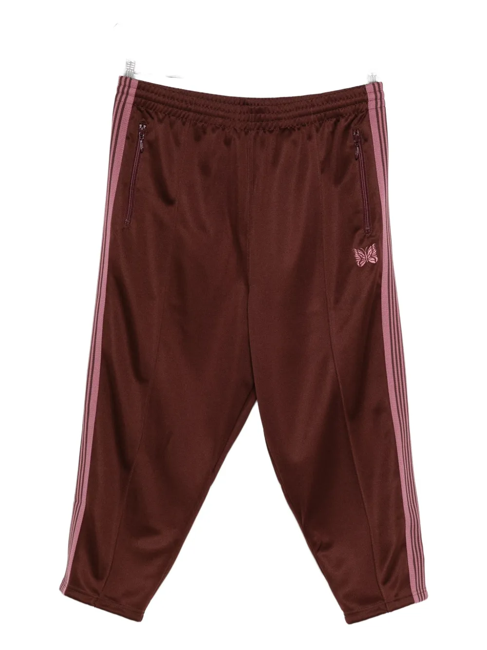 Needles side-stripe logo-detail pants - レッド Needles side-stripe logo-detail pants - レッド