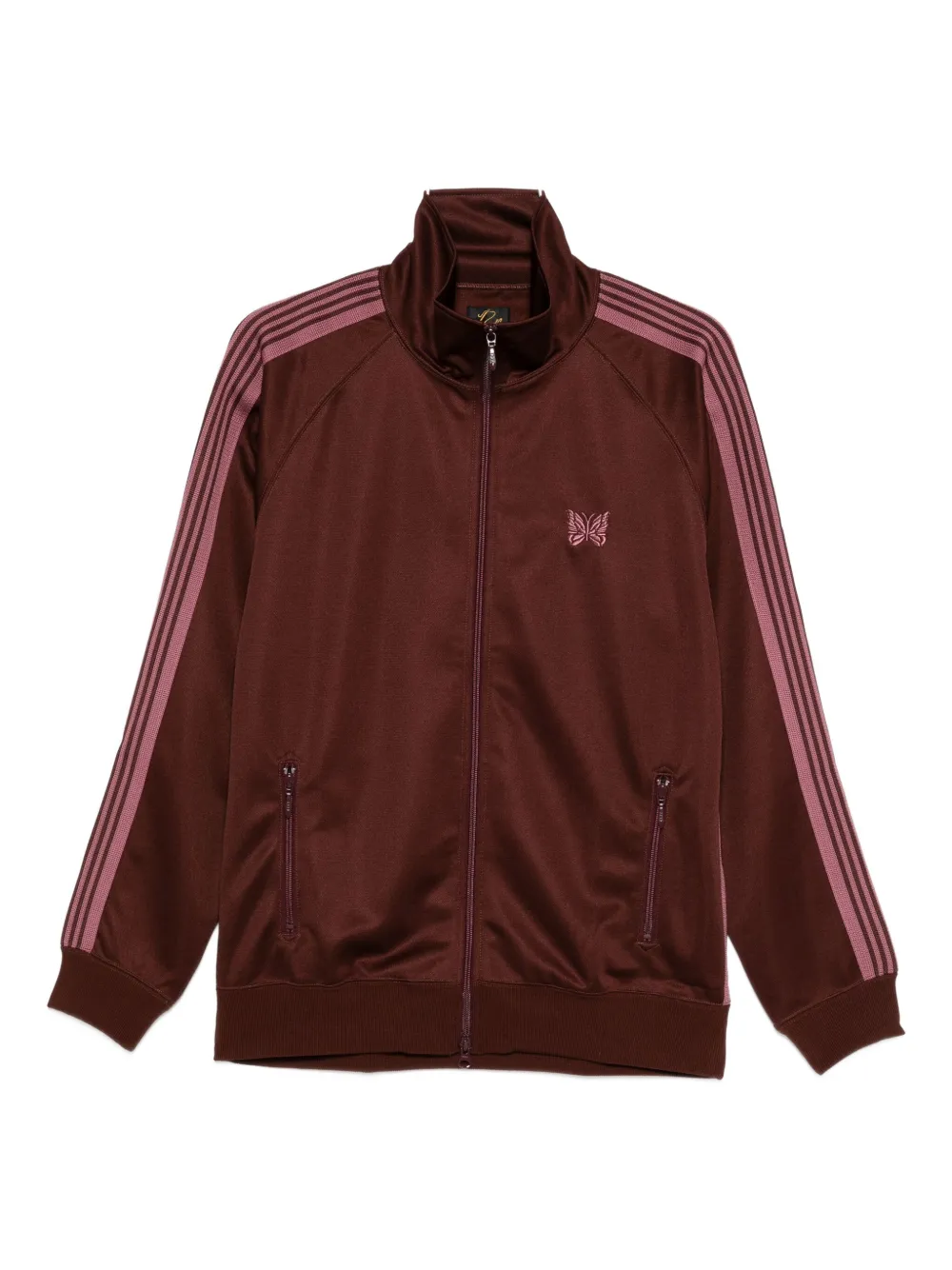 Needles striped zip jacket - ブラウン Needles striped zip jacket - ブラウン