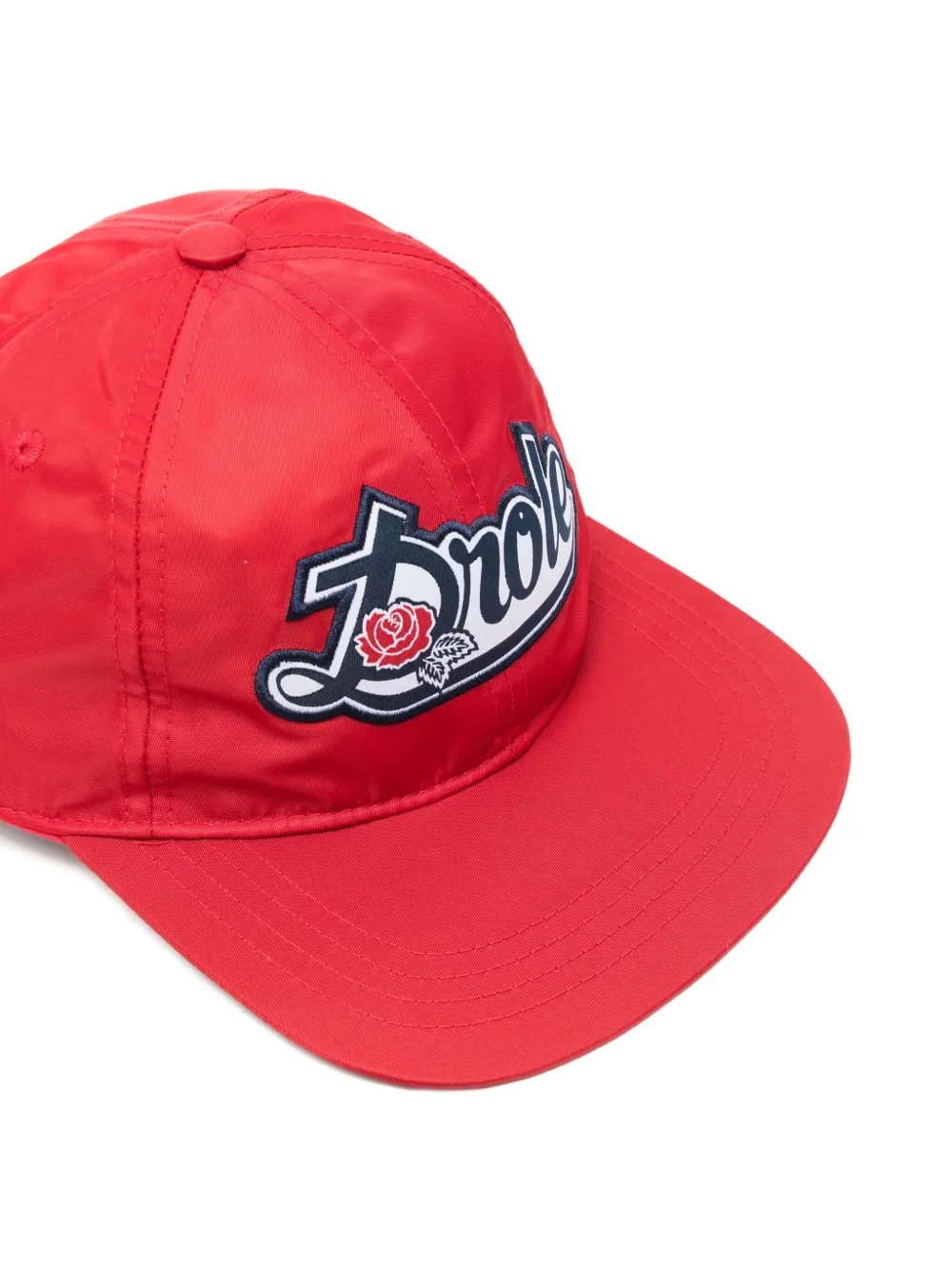 Drôle De Monsieur Honkbalpet met logodetail Rood