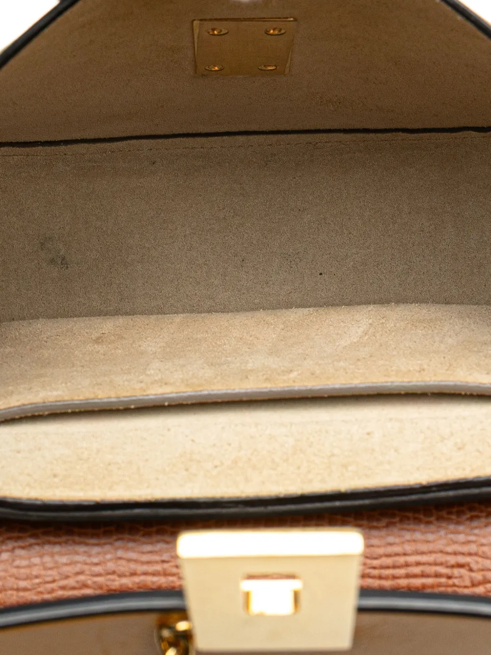 Pre-owned Chloé 2017 Small Bicolor Smooth And Grained Calfskin Drew Crossbody Bag In Yellow