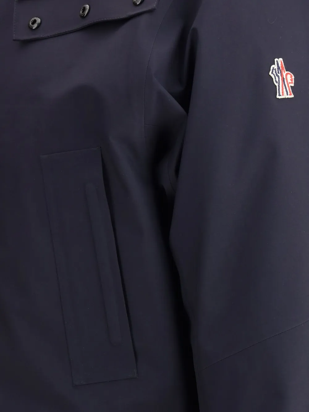 Moncler Grenoble Konza jack met capuchon en zak Blauw