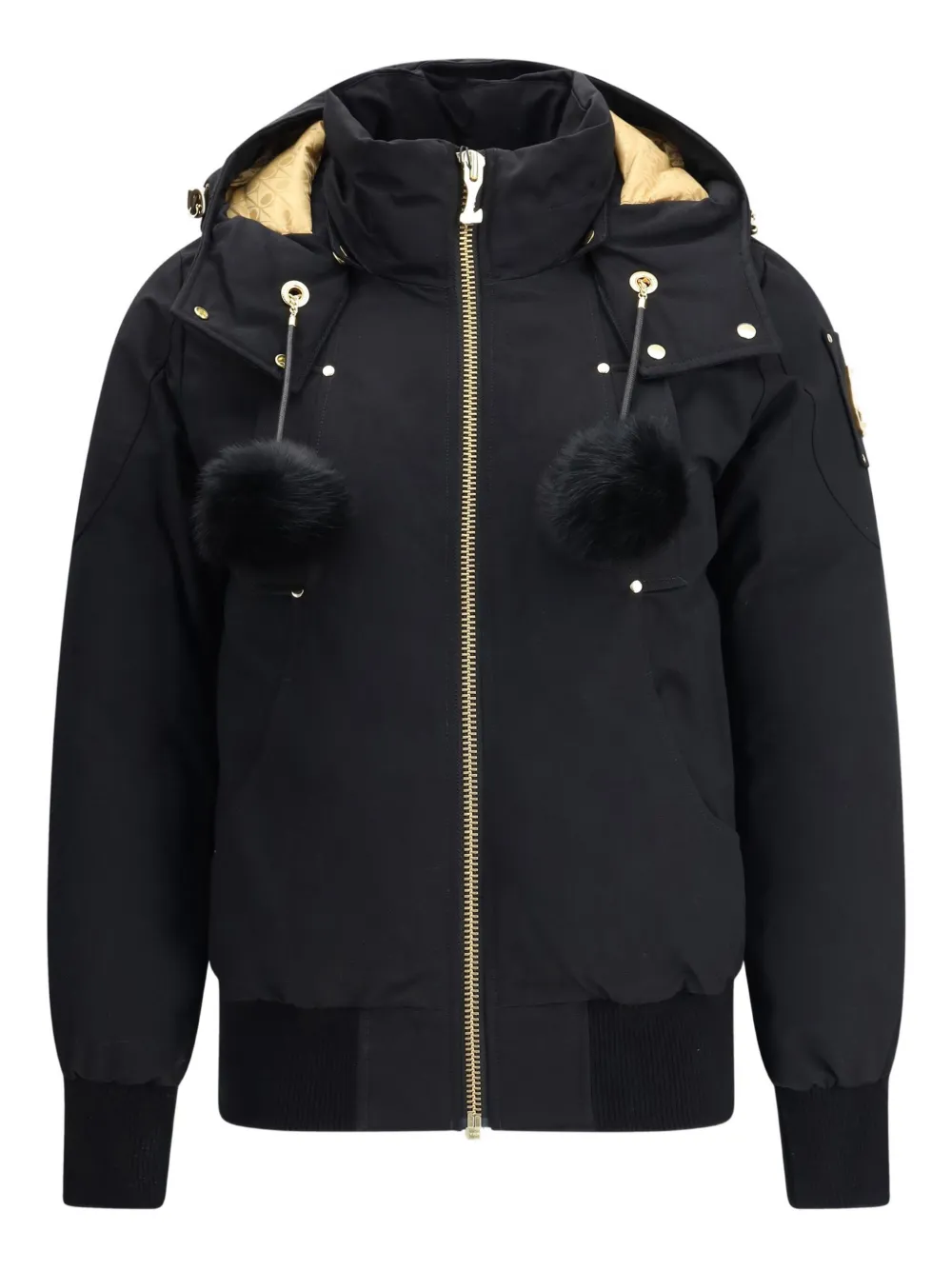 Moose Knuckles Gold Series Original Sainte Flavie Bomber Jacket In Black