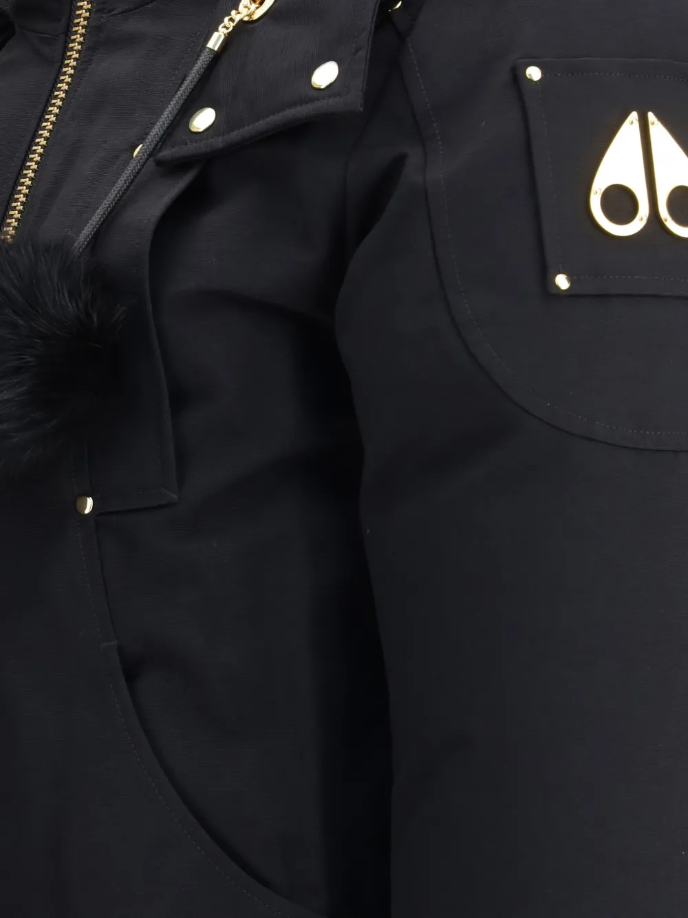 Moose Knuckles Gold Series Original Sainte Flavie Bomber Jacket In Black