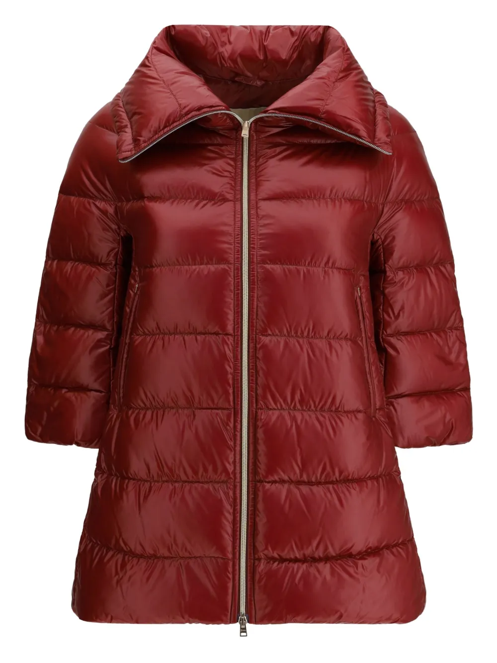 Herno Women Midi Down Jacket In Red