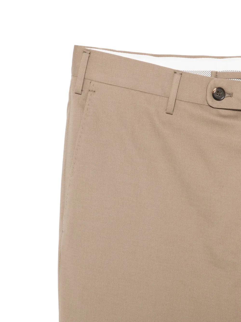 Incotex Broek met knopen Bruin