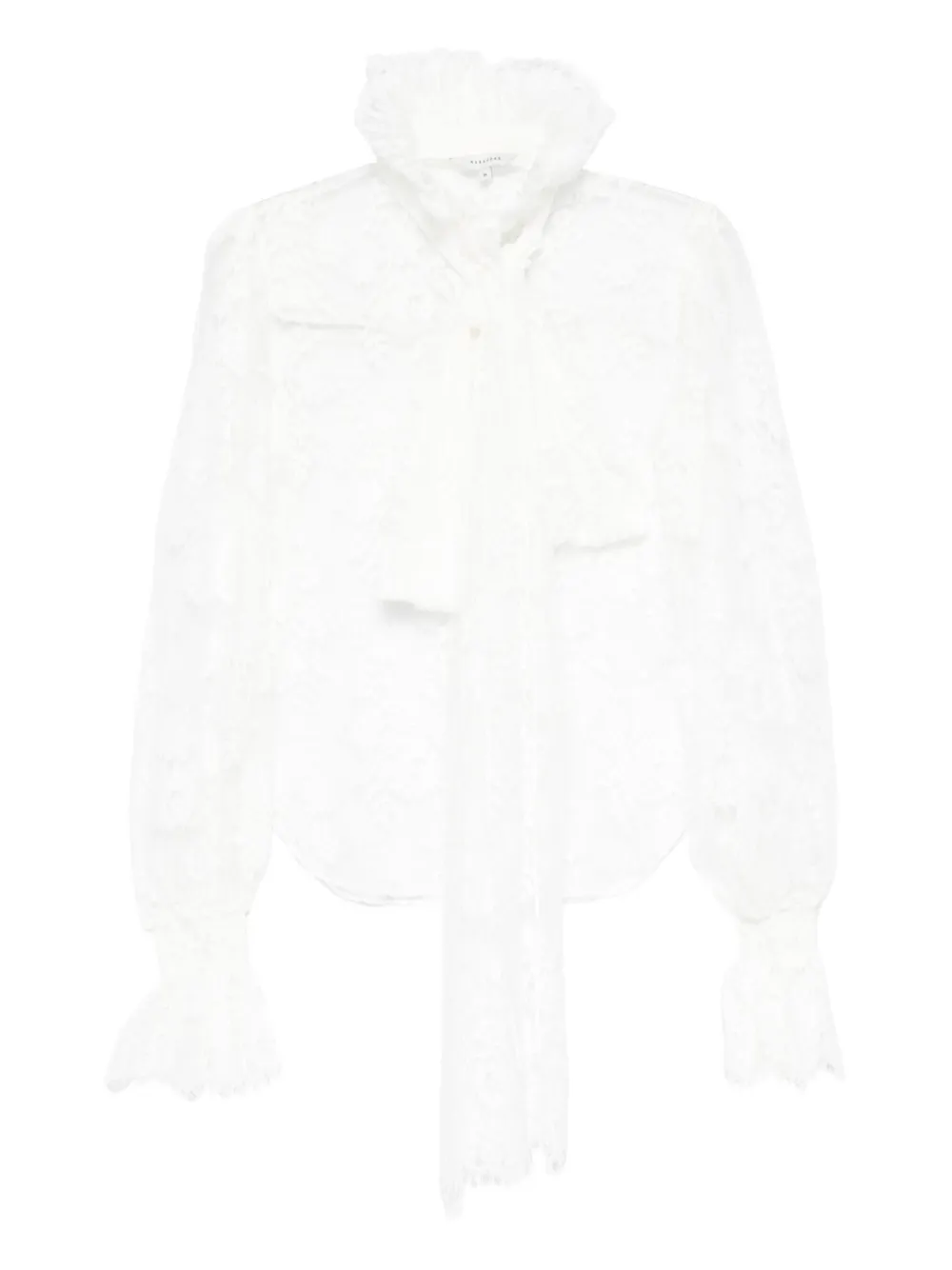 MARKGONG lace tie blouse | White | Image 1
