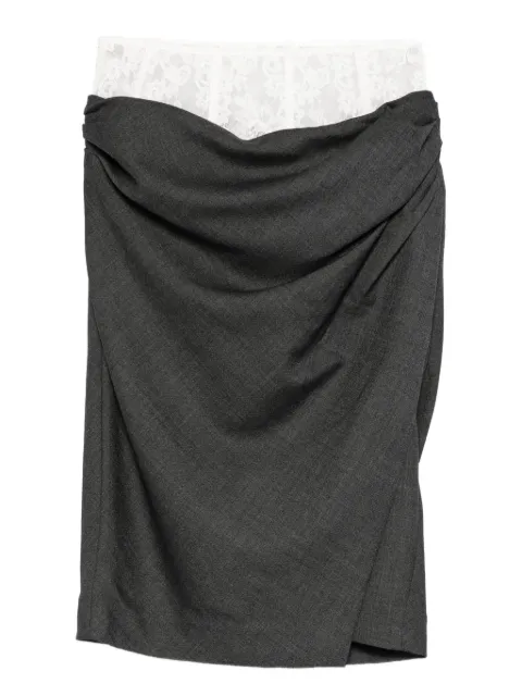 MARKGONG lace-trim skirt