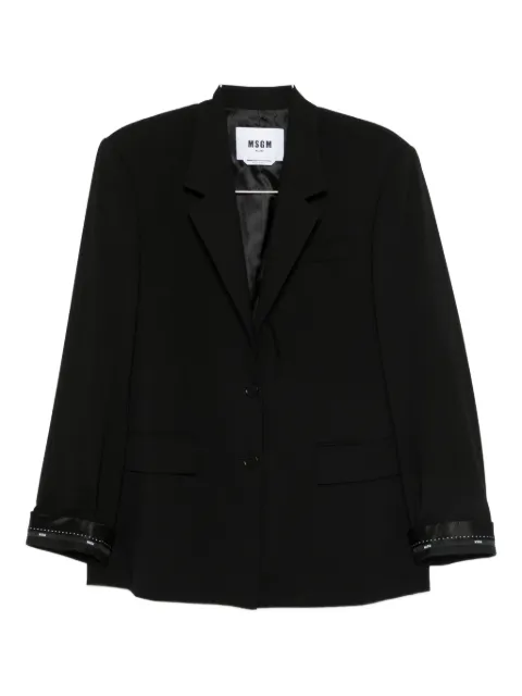 MSGM buttoned embellished-cuff jacket