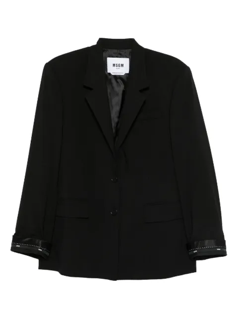 MSGM buttoned embellished-cuff jacket