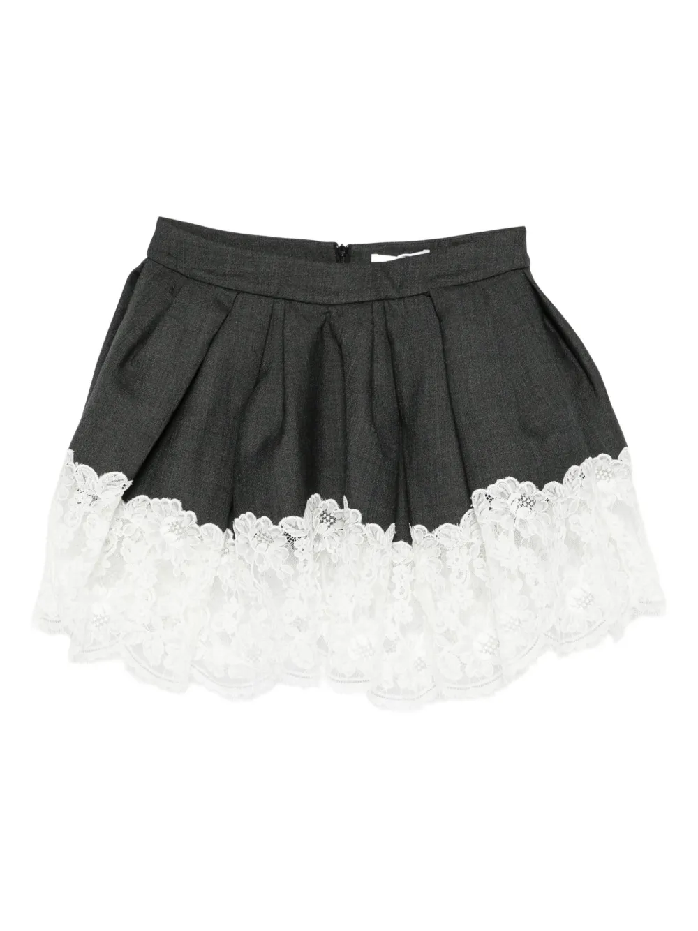 MARKGONG falda con ribetes de encaje | gris | Image 1