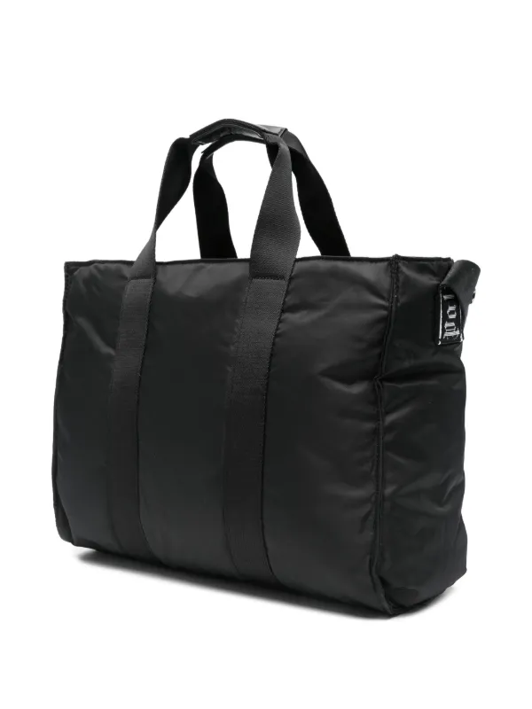 Palm Angels Kids logo-patch Changing Bag | Black | FARFETCH