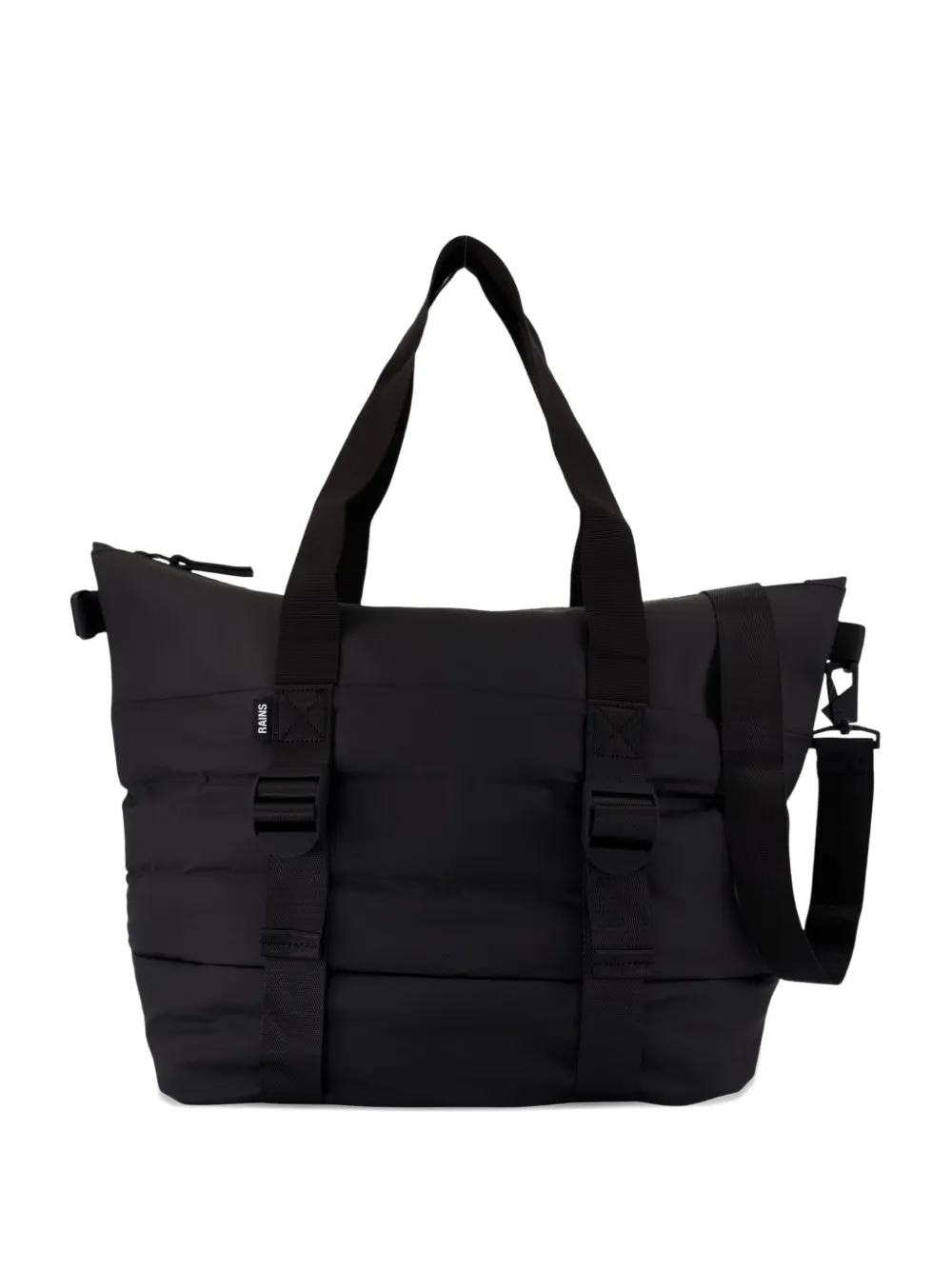 Rains mini Puffer Mix tote bag | Black | Image 1