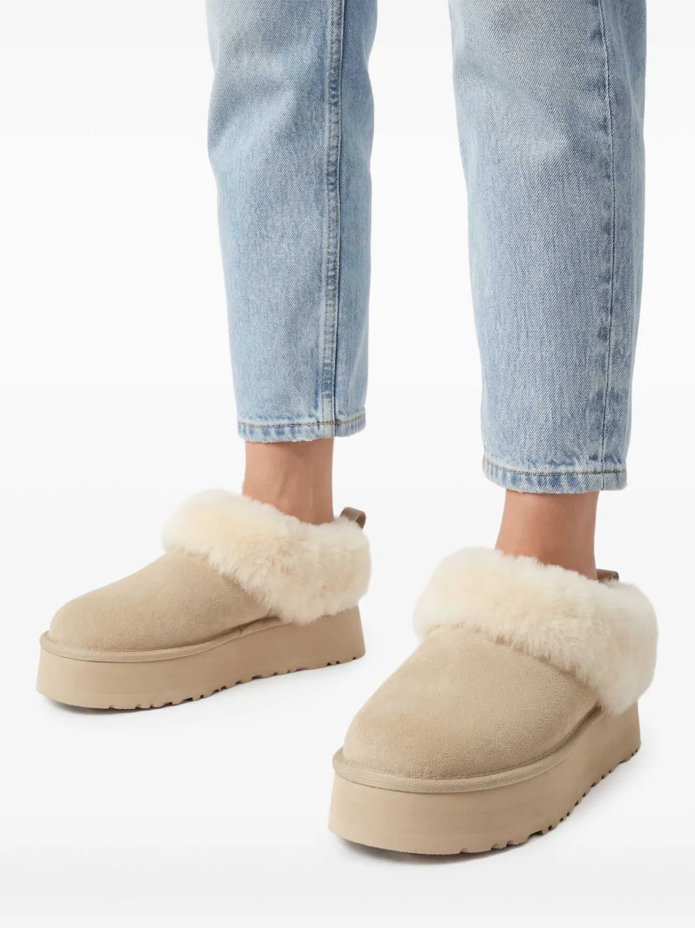  Ugg Botas De Lana De Oveja Con Plataforma - Neutro 