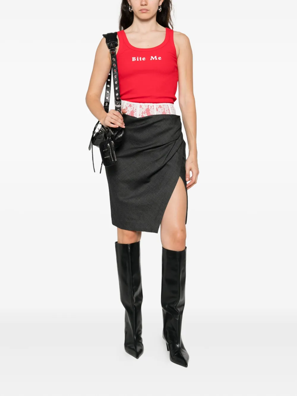 MARKGONG slogan-embroidered tank top | Vests & Tank Tops | Image 2