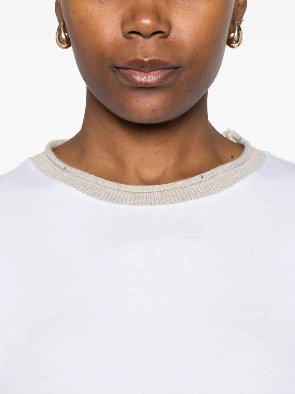 Gran Sasso Klassisches Langarmshirt In White