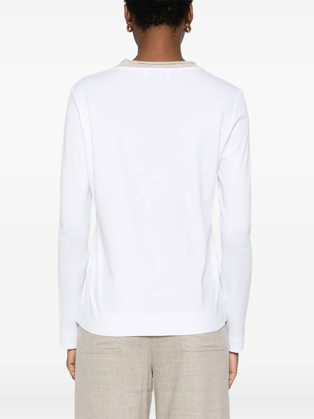 Gran Sasso T-shirt met lange mouwen Wit
