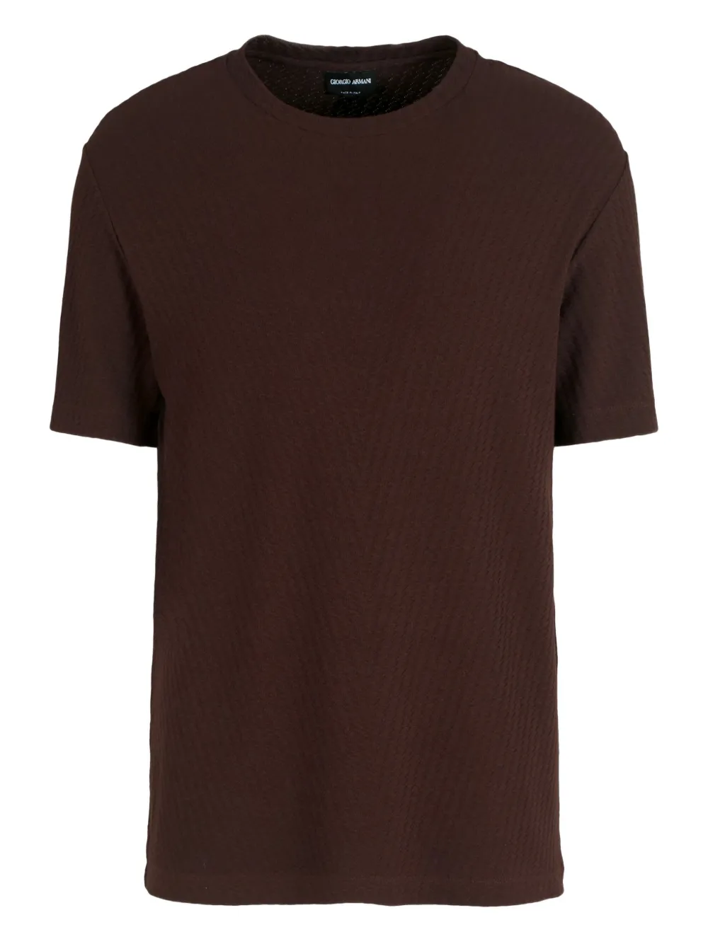Giorgio Armani playera con cuello redondo | marrón | Image 1