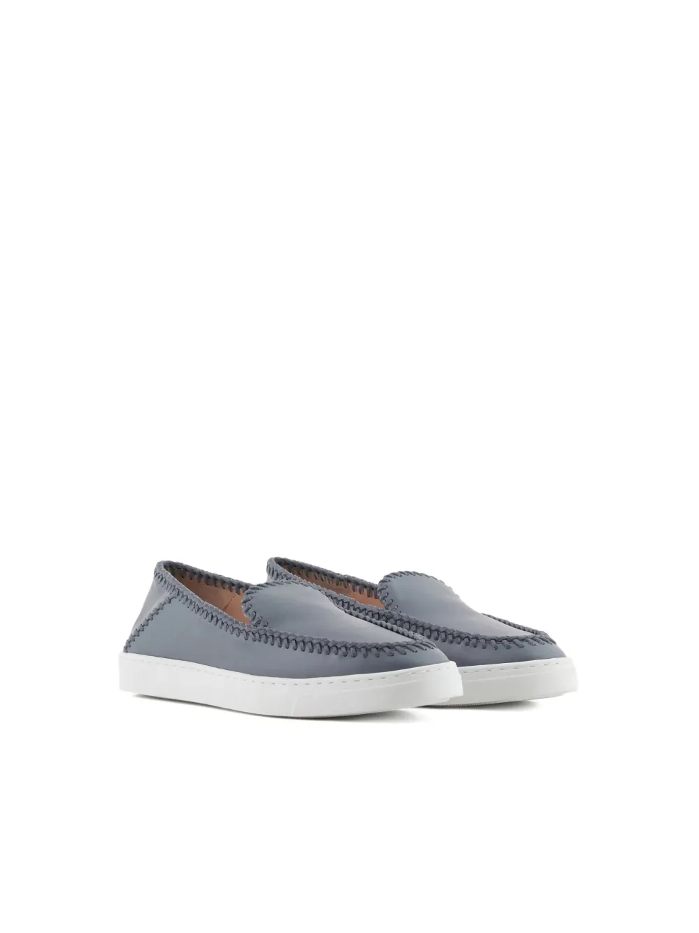 Giorgio Armani leather loafers - Grijs