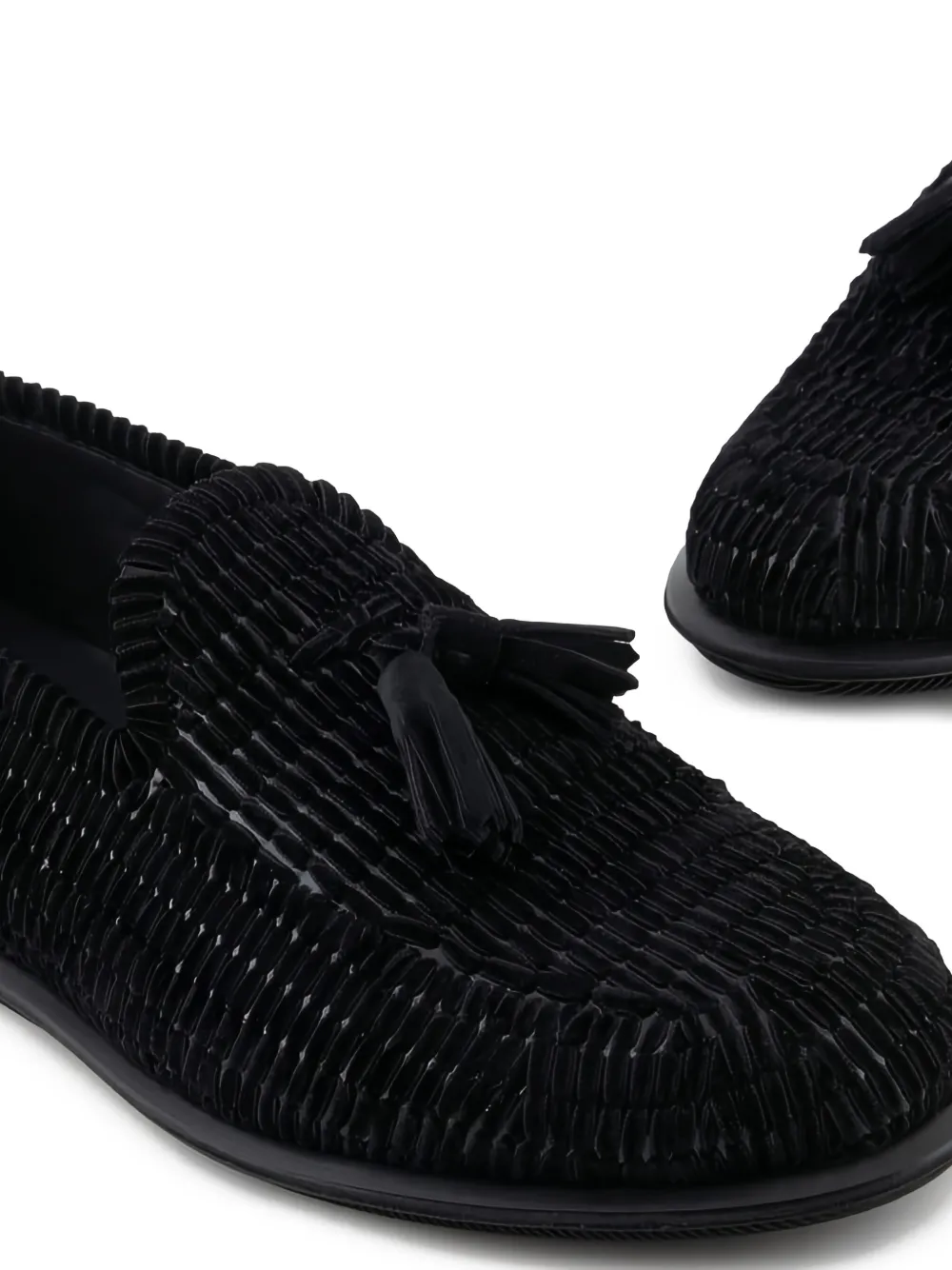 Giorgio Armani Loafers met kwastjes Zwart