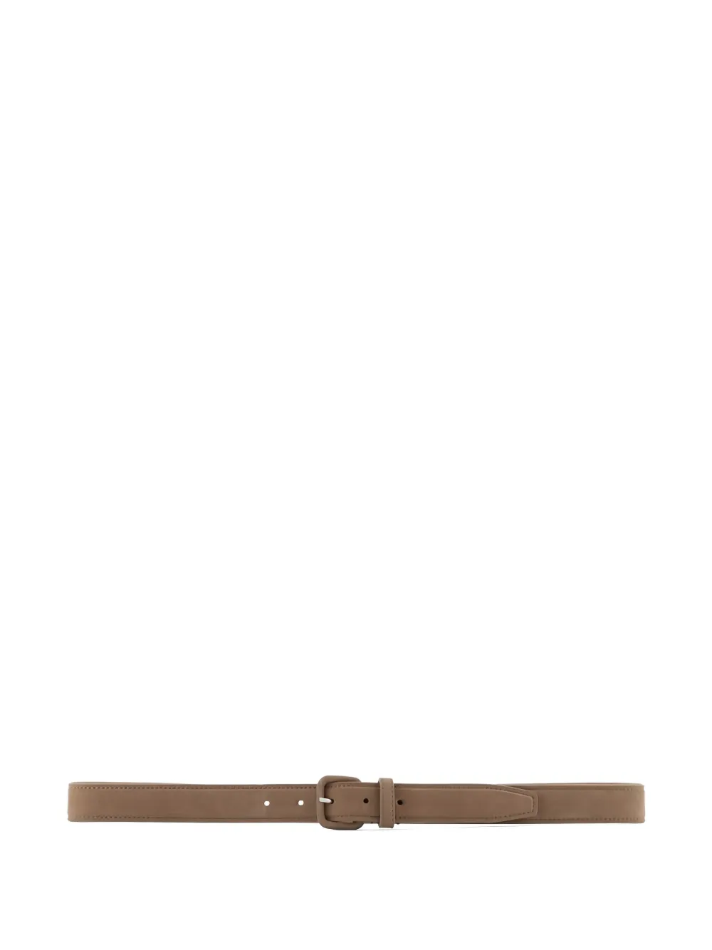 Giorgio Armani Square Buckle Belt In Brown