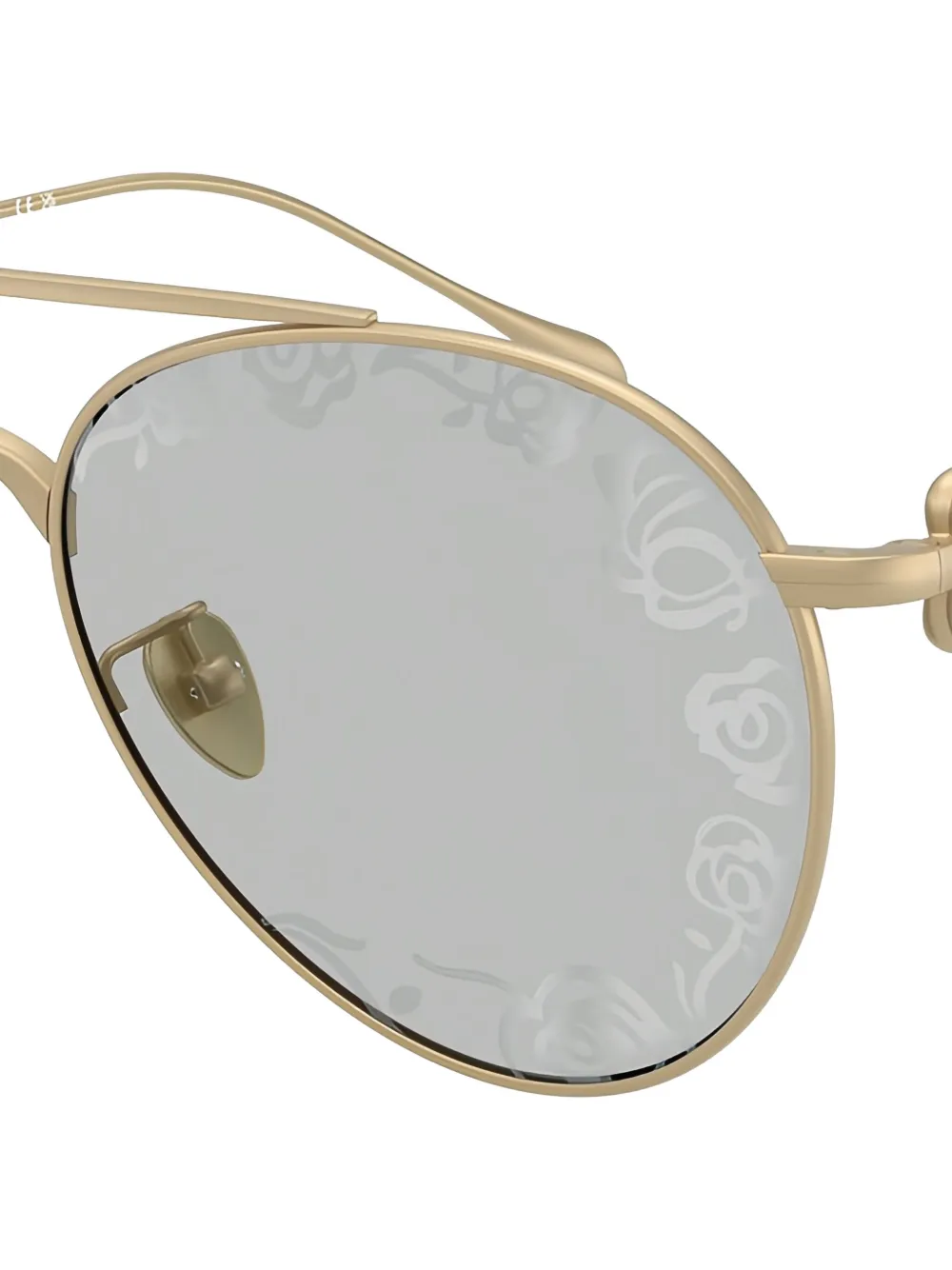 Giorgio Armani floral-detail sunglasses - Goud